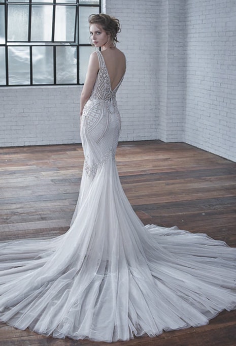 badgley-mischka-charlize-back train on badgley mischka charlize wedding gown
