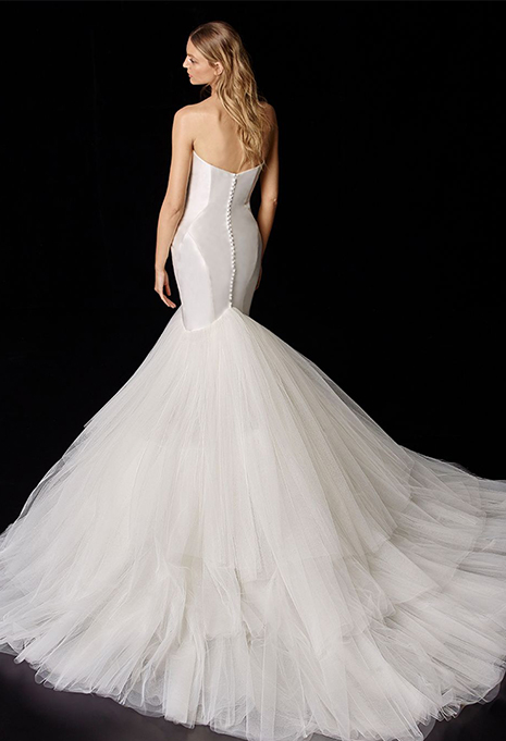 back of enzoani persephone wedding dress