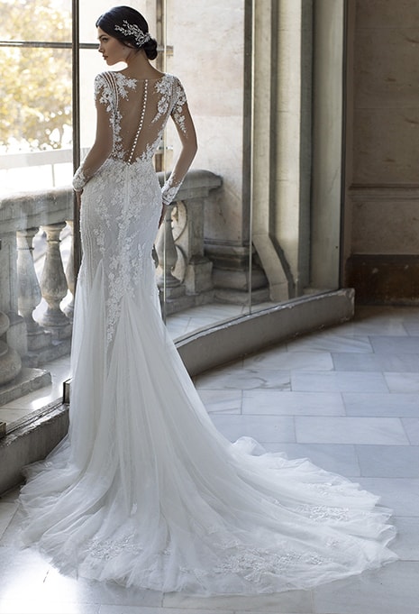 pronovias-pickford-back train on pronovias privee pickford wedding dress