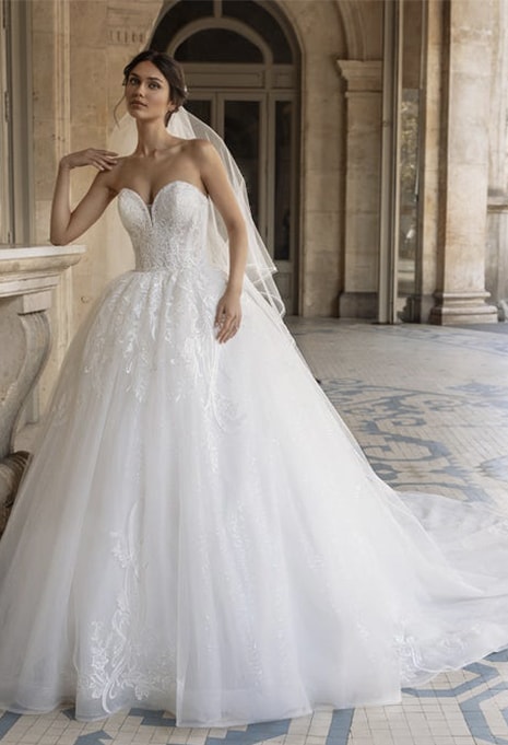 pronvias-bondi-front pronovias privee bondi wedding gown