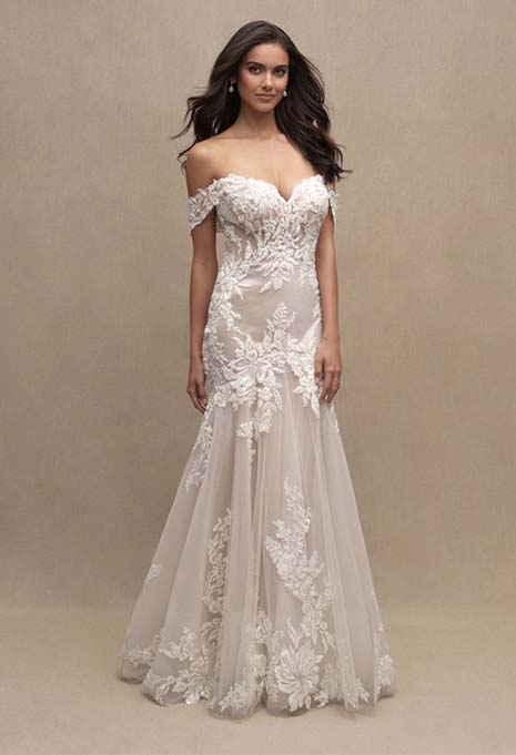 allure couture mermaid dress style C623 front
