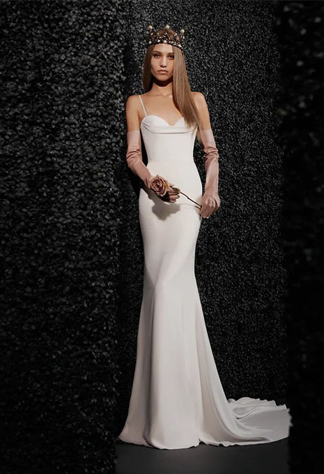 amandine_1 bride modeling vera wang amandine gown