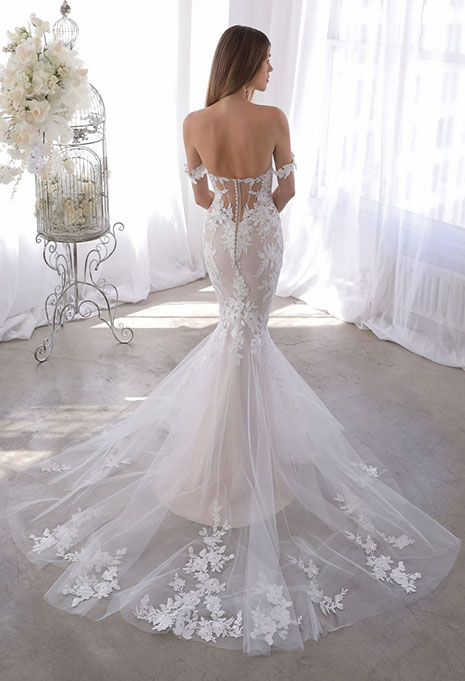 blue-olenka-dress-image-2 bride showing back of olenka gown