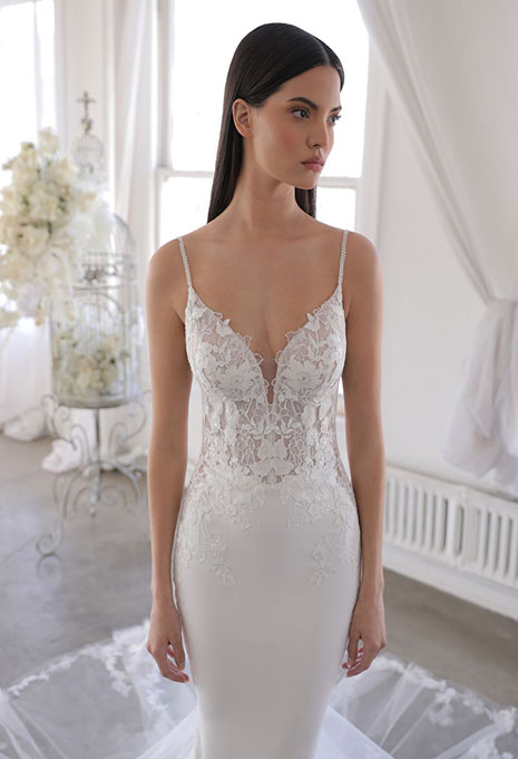 blue-opal-dress-image-3 front of blue by enzoani opal style wedding dress