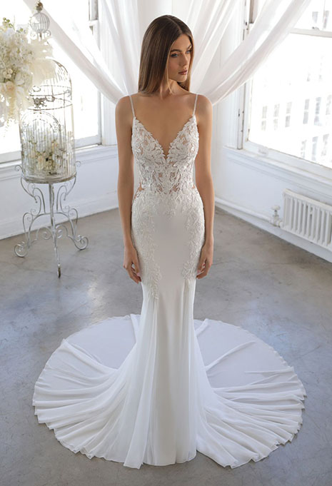 blue-ornina-dress-image-1 bride modeling blue by enzoani ornina dress