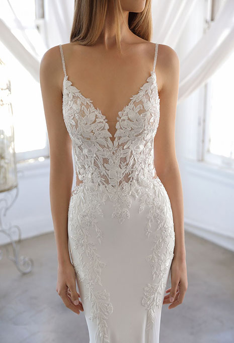 front of ornina wedding dress