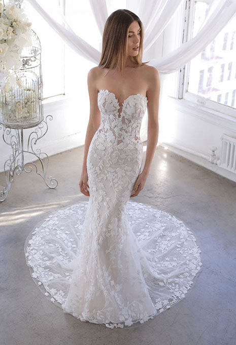blue-orrie-dress-image-1 bride modeling blue by enzoani orrie dress