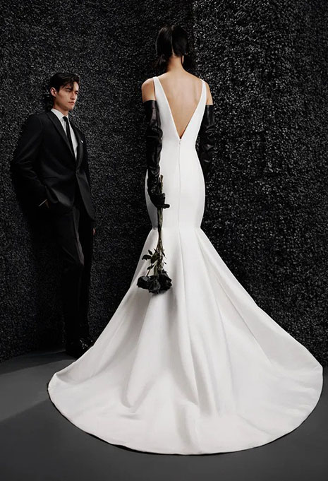 back of vera wang emilie gown