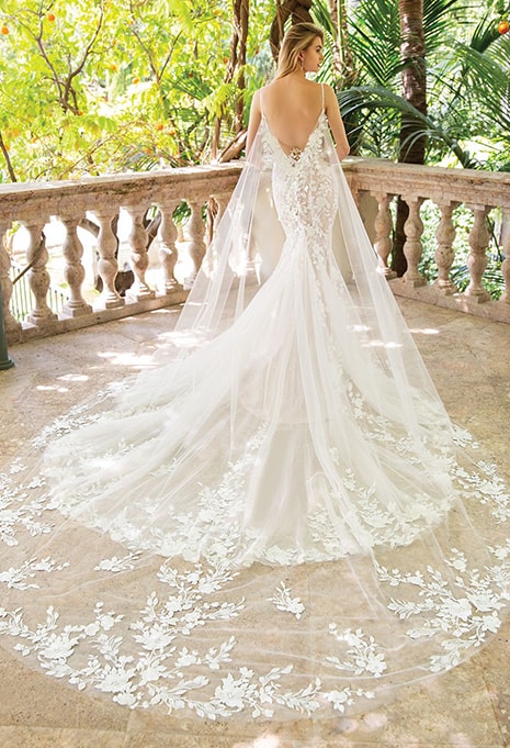 back view of Enzoani Raissa wedding dress