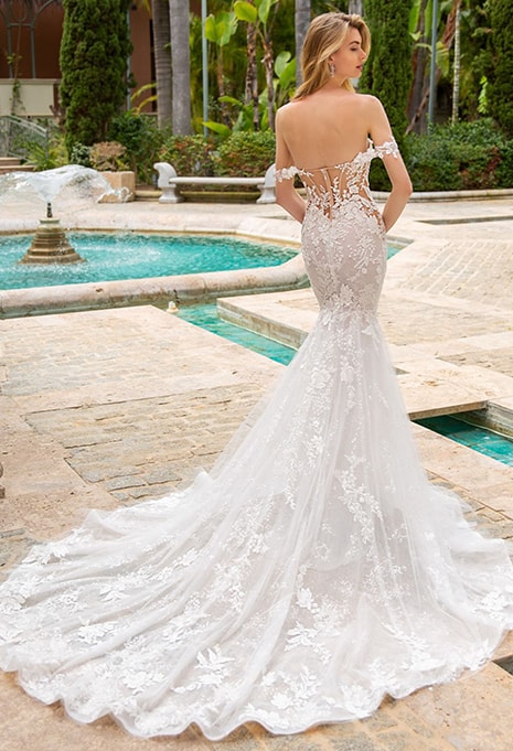 enzoani-raquel-dress-image-2 back view of Enzoani Raquel wedding dress