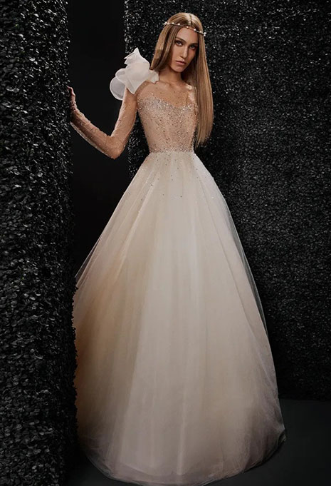 marion_1 bride wearing vera wang marion dress