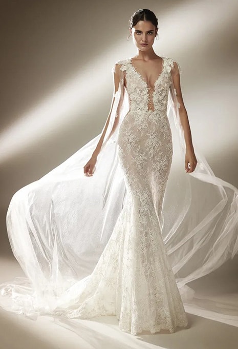 pronovias-eastwood-dress-image-3 front view of Pronovias Eastwood wedding dress