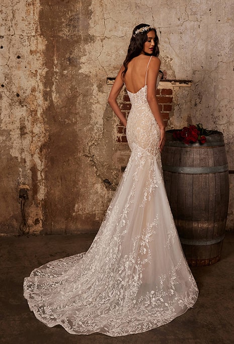 back of calla blanche naveen wedding dress