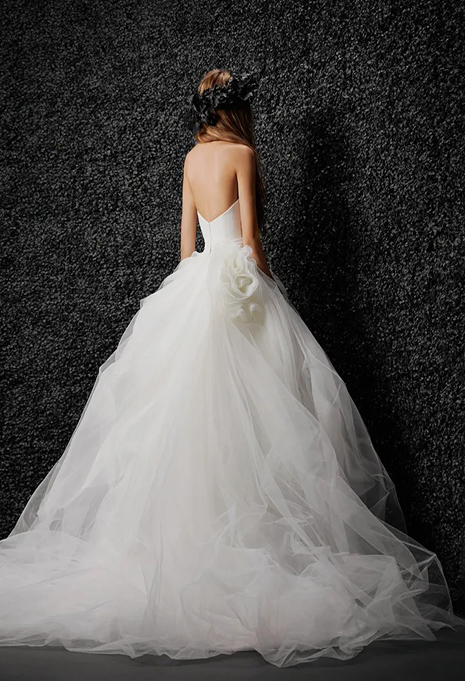 back of vera wang alizee wedding dress