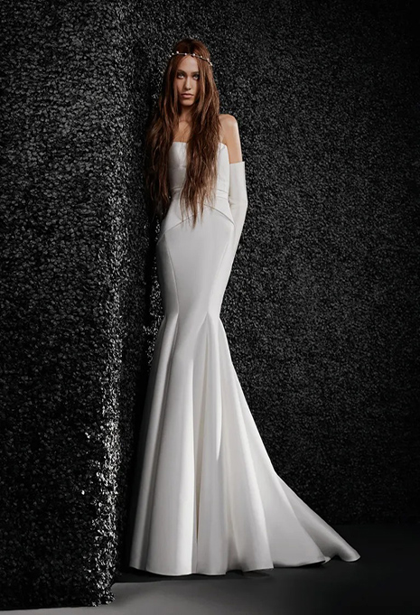 front view of vera wang lucile wedding gown