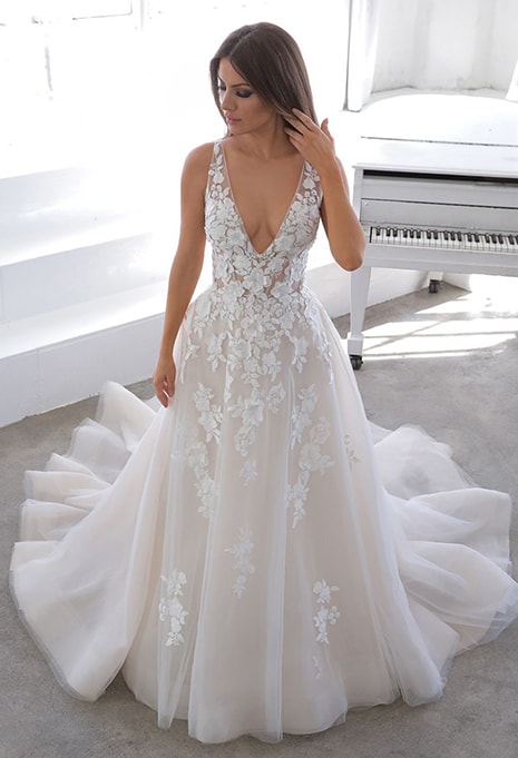 front view of Blue by Enzoani Nala dress
