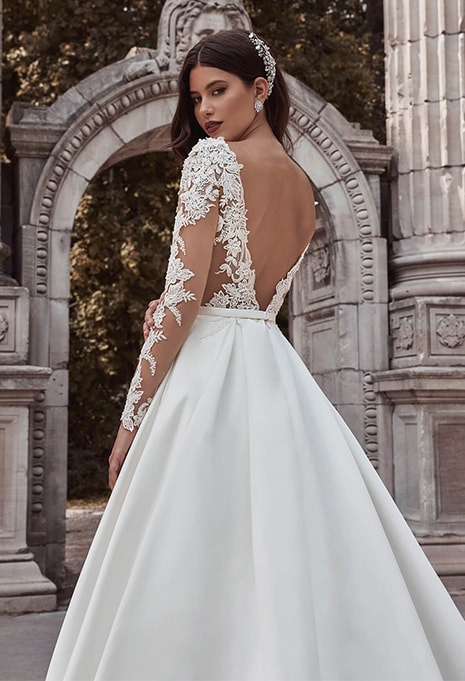 side view of Calla Blanche 121107 India dress