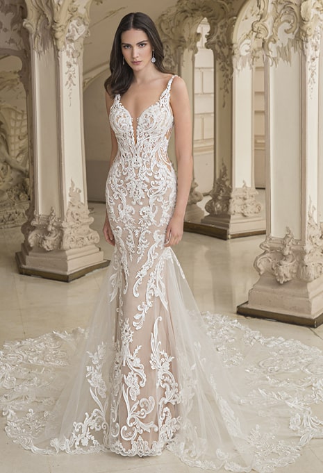 elysee harlow wedding gown front