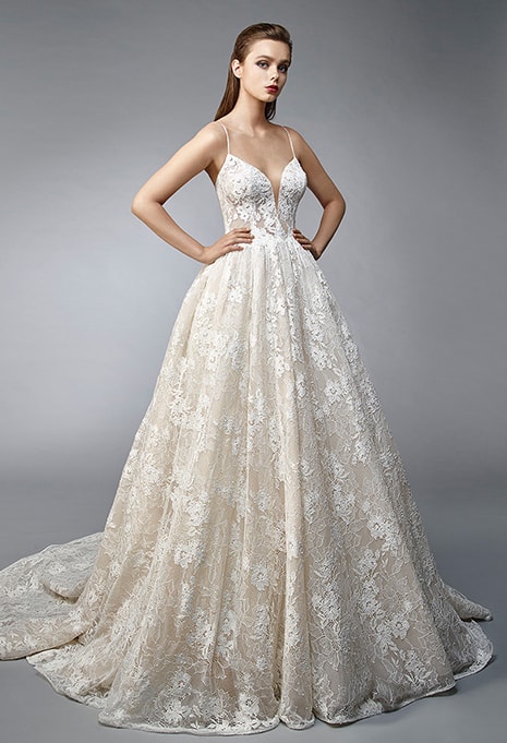 enzoani-nalee-dress-image-1 front view of Enzoani Nalee wedding dress