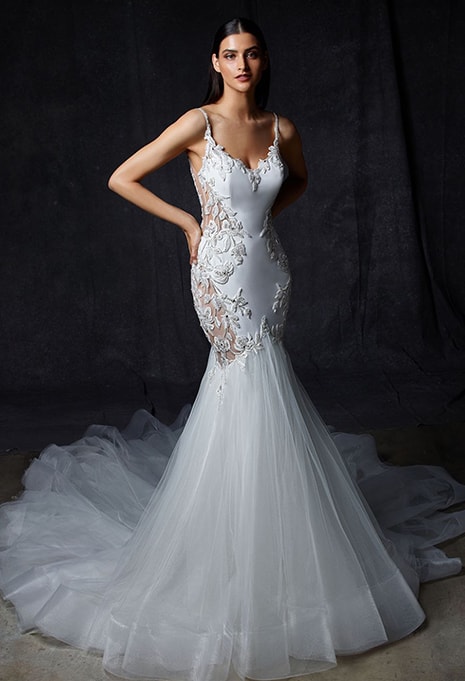 enzoani-ovia-dress-image-1 front view of Enzoani Ovia wedding dres