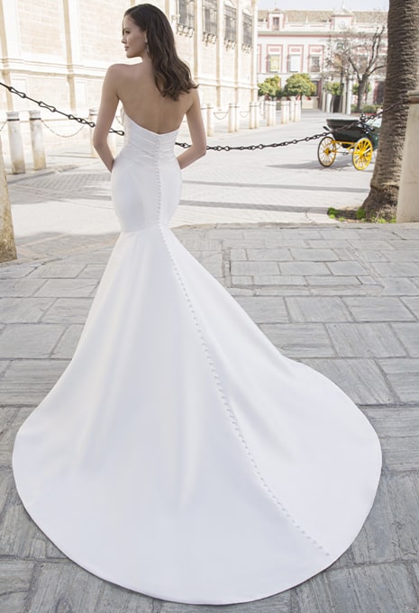 back of etoile arami wedding gown