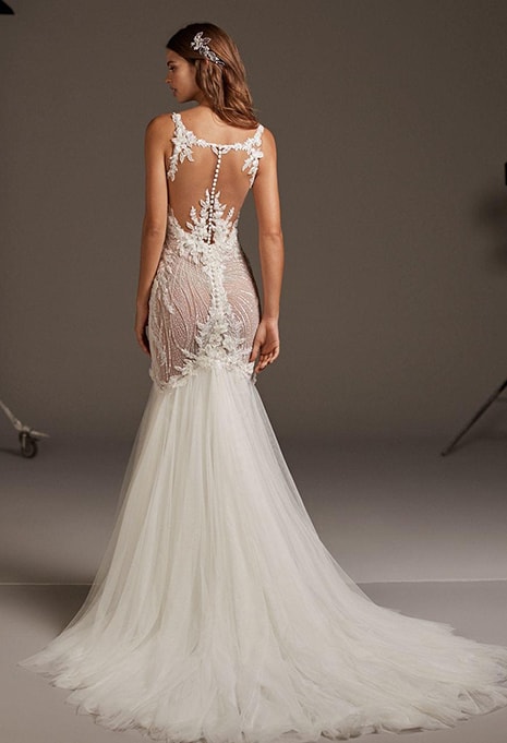 pronovias-galatea-dress-image-1 back view of Pronovias Galatea wedding dress