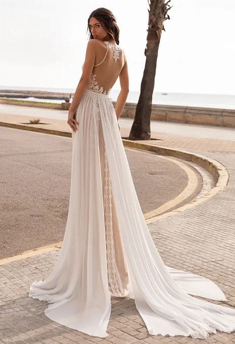 pronovias-granville-dress-image-3 back view of Pronovias Granville wedding dress