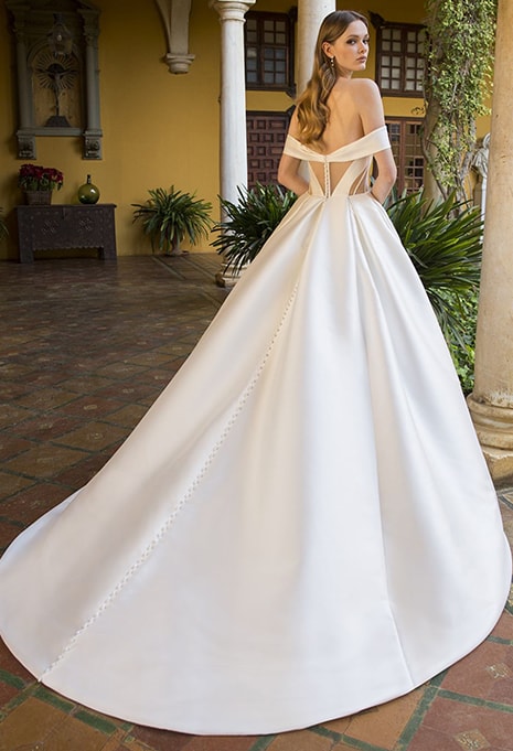 back view of Blue by Enzoani Pearson wedding dress