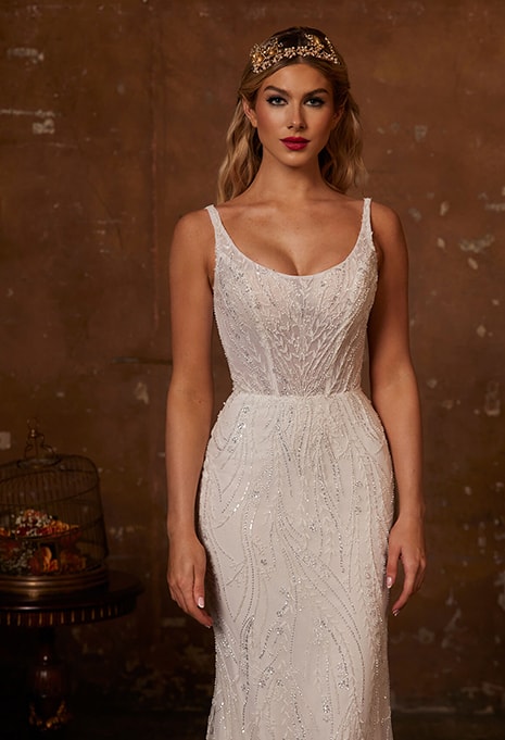 calla-blanche-122233-dress-image-2 close-up of Calla Blanche 122233 wedding dress