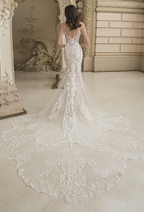back view of elysee circe wedding dress