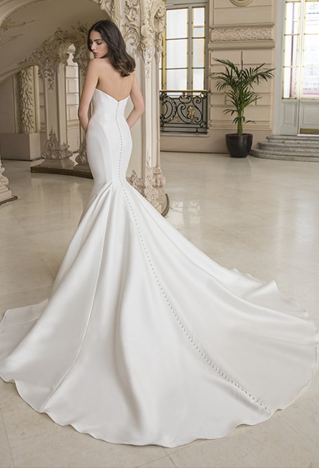 back view of elysee galatea wedding dress