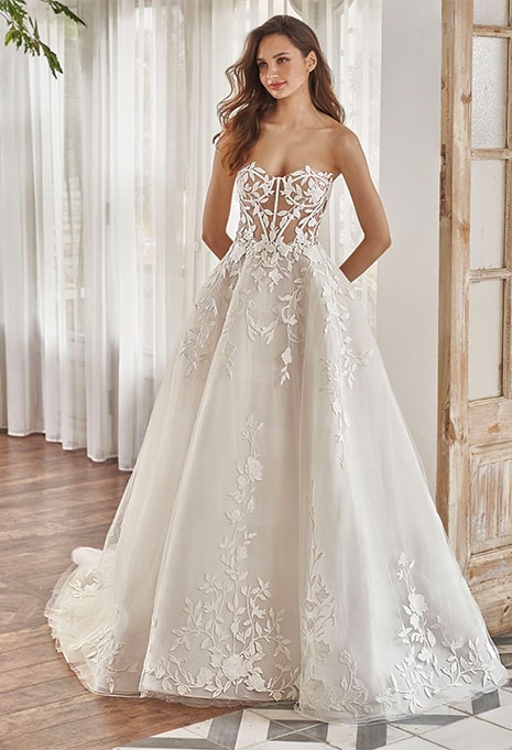 pen-liv-addison-dress-image-2 PEN LIV Addison front view of wedding dress