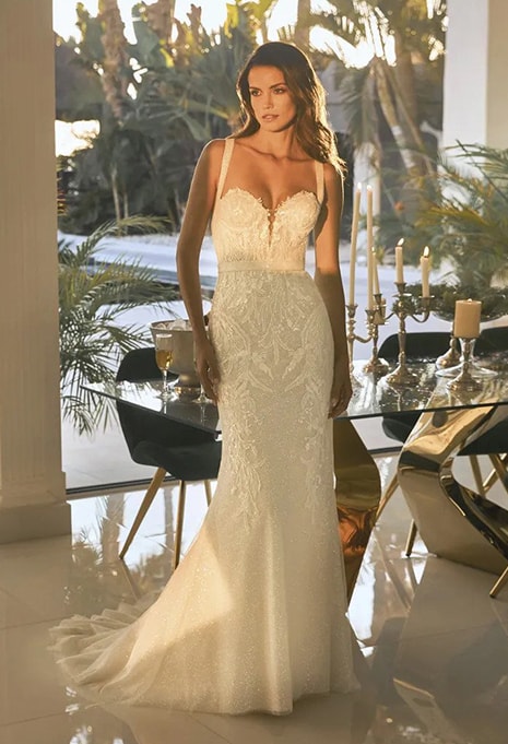 front view of Pronovias Privée Efua wedding dress