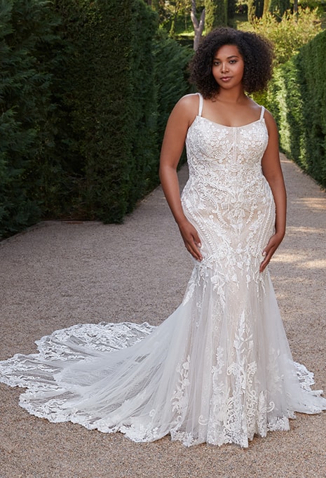 close-up of Elysee Sibylla X Édition wedding dress
