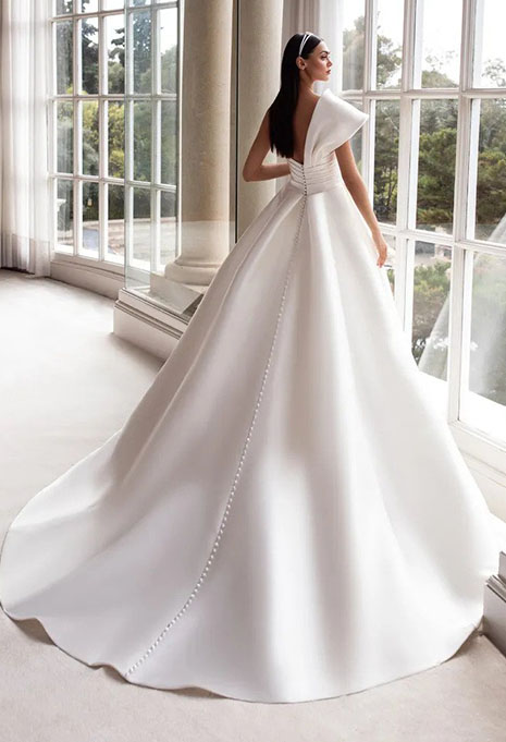 back view of Pronovias Sedna wedding dress