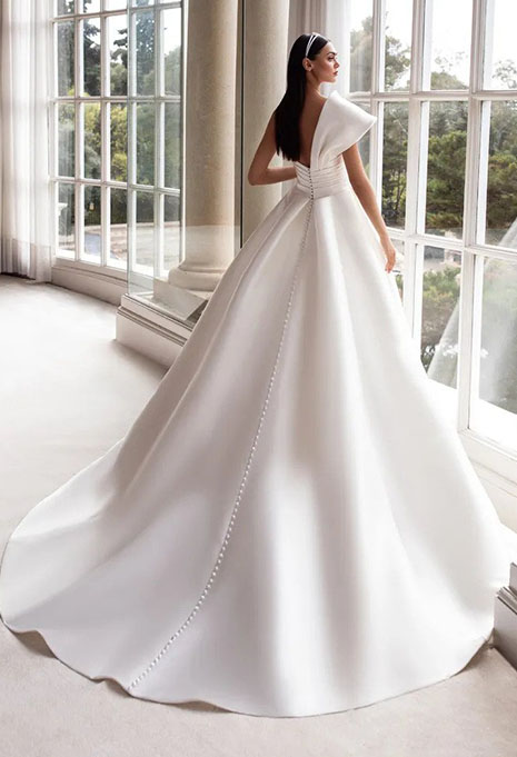 pronovias-sedna-dress-image-3 back view of Pronovias Sedna wedding dress