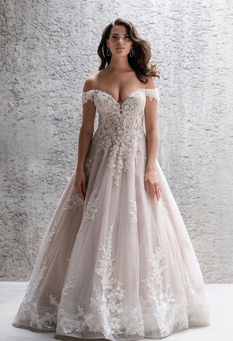 front view of Allure Bridals C682 wedding dress