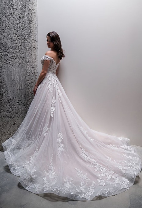 side view of Allure Bridals C682 wedding dress