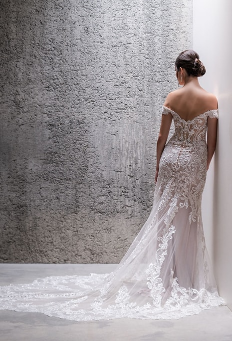 back view of Allure Bridals C685 wedding dress