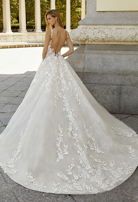 back side of Elysee Atelier Galadriel wedding dress