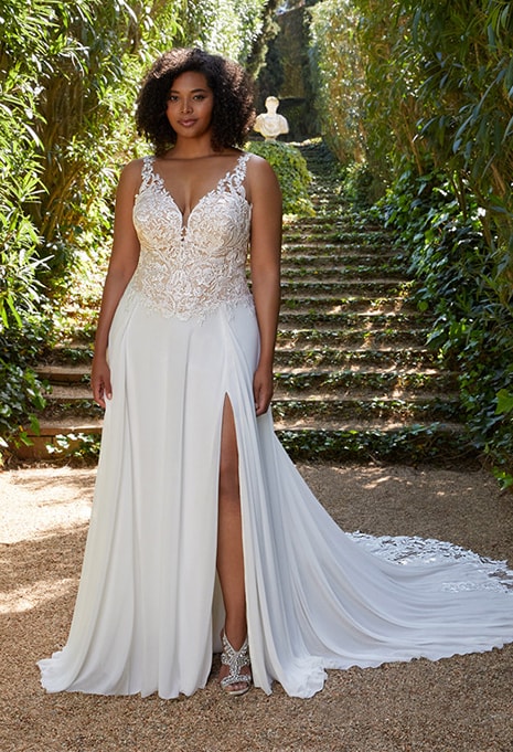 front view of Élysée Charisse X Édition wedding dress