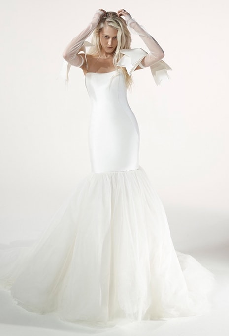 front view of Vera Wang Osanna wedding dress
