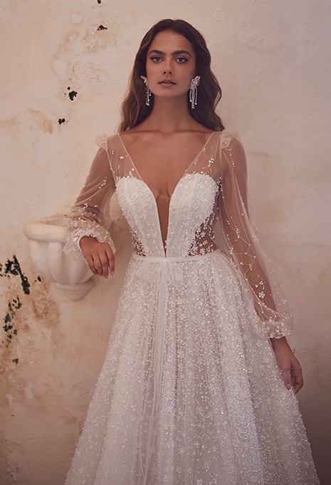 calla-blanche-galea-dress-image-2 close-up of Calla Blanche Galea wedding dress