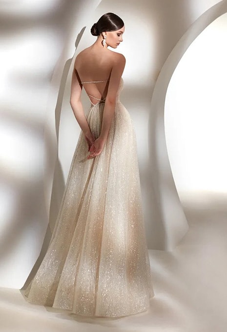 back side of Nicole Couture Jinan wedding dress