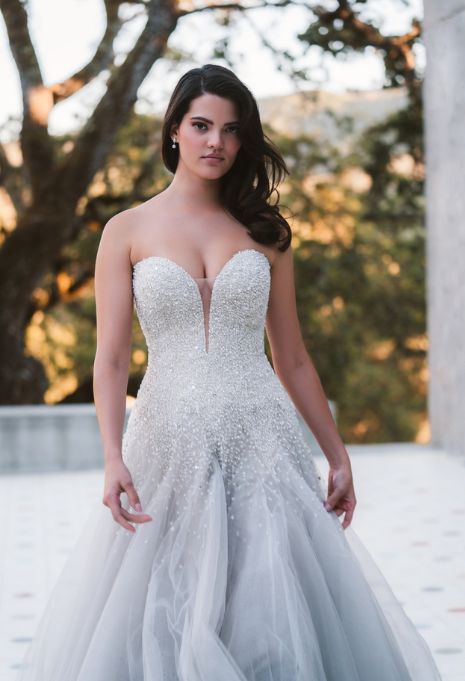 front view of Allure Bridals C680 wedding dress