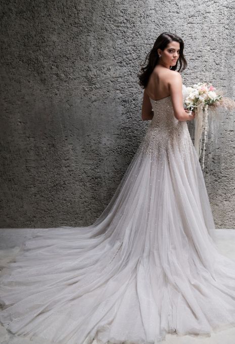 side view of Allure Bridals C680 wedding dress
