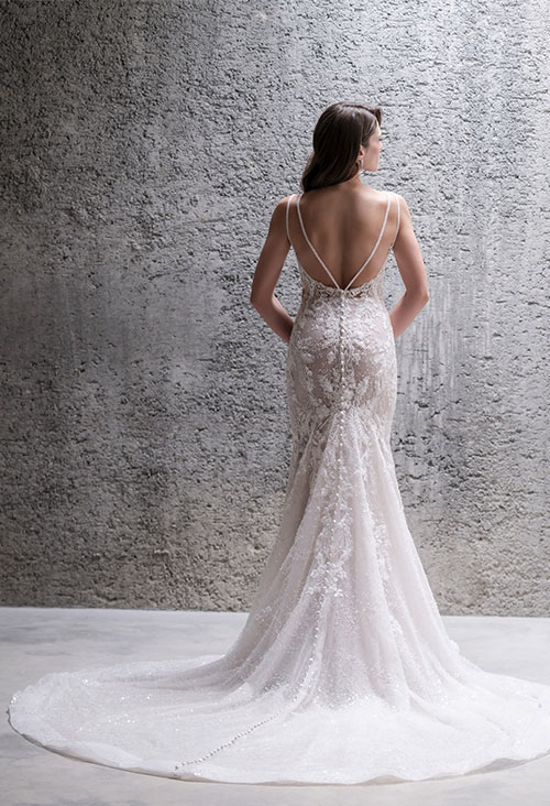 allure bridals c681 train and back