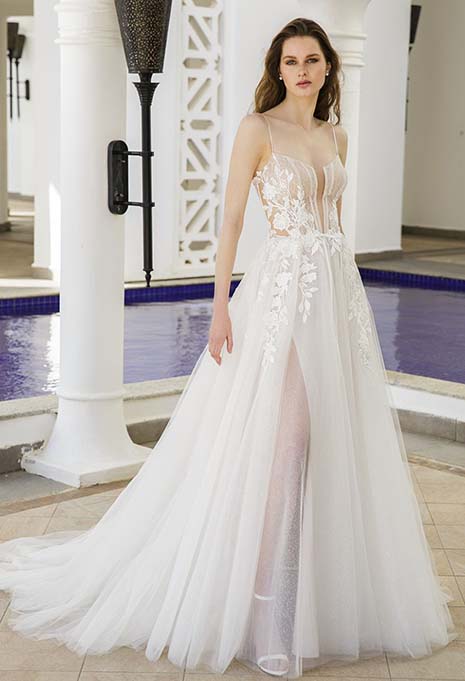 ​Blue by Enzoani Reiko wedding dress front view