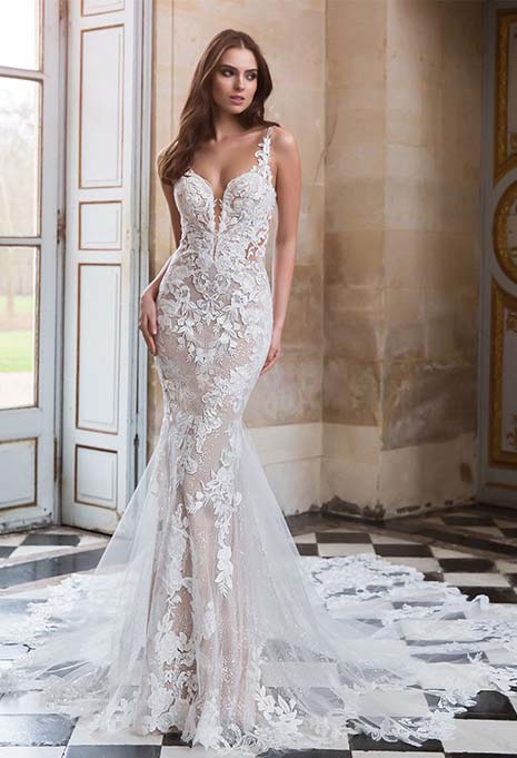 elysee ravenna wedding dress front view