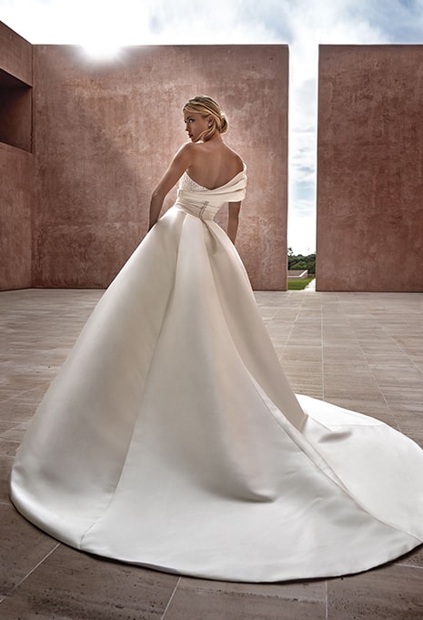 back view of Pronovias Luise wedding dress